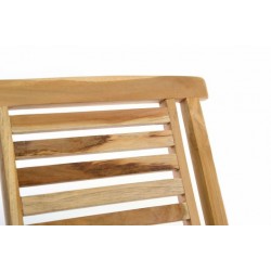 Záhradná stolička skladacia DIVERO „Hantown“ z masívneho teakového dreva