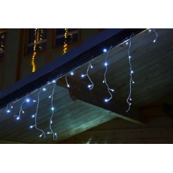 Vianočný svetelný dážď - 2,7 m, 72 LED, studeno biely