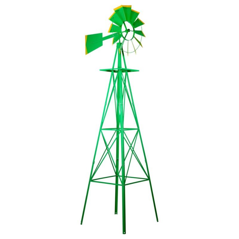 Větrný mlýn v US sytlu - zelená 245 cm