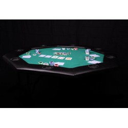 Poker stôl skladací – osemhran