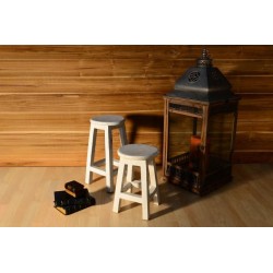 Designová retro stolička VINTAGE DIVERO - výška 40 cm