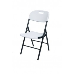 Cateringová skladacia stolička - 87 x 53 x 46 cm, biela