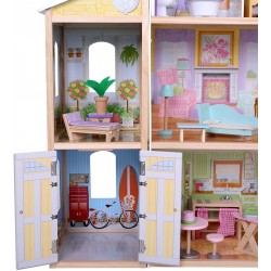 Drevený domček pre bábiky, 1190 x 316 x 1234 mm