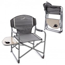 Kempingová stolička so stolíkom a držiakom - 2 kusy