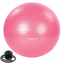 MOVIT Gymnastická lopta s nožnou pumpou, 75 cm, ružová