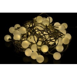 Záhradné párty osvetlenie – vonkajšie 50 LED teplá biela
