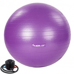MOVIT Gymnastická lopta s nožnou pumpou, 55 cm, fialová