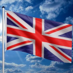 Vlajkový stožiar vrátane vlajky Veľká Británia - 650 cm