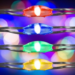 Sada 2 kusov svetelných drôtov 100 LED - farebná