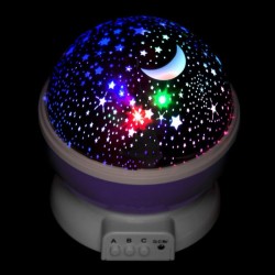 LED Star Light projektor nočnej oblohy - fialová