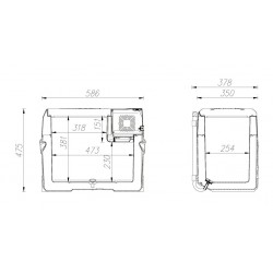 Chladiaci box FREEZE kompresor - 40 l