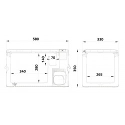 Chladiaci box kompresor - 25 L, 230/24/12V -20 °C