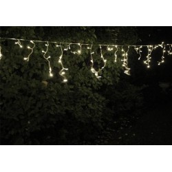 Vianočný svetelný dážď - 11,9 m, 600 LED, studeno biely