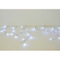 Vianočný svetelný dážď - 11,9 m, 600 LED, studeno biely