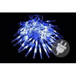 Vianočné dekoratívne cencúle, 60 LED, modré