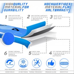 Nafukovací paddleboard 305 cm modrý + příslušenstvo