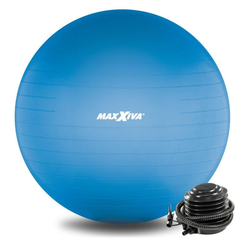 MAXXIVA Gymnastická lopta Ø 65 cm s pumpičkou, modrá