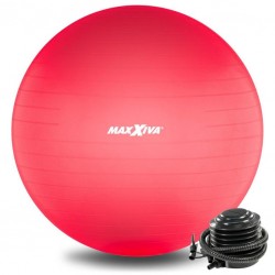 MAXXIVA Gymnastická lopta Ø 65 cm s pumpičkou, červená