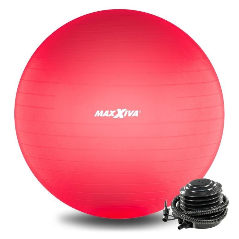 MAXXIVA Gymnastická lopta Ø 85 cm s pumpičkou, červená
