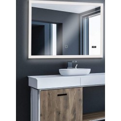 Aquamarin Kúpeľňové zrkadlo s LED osvetlením, 100 x 80 cm