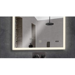 Aquamarin Kúpeľňové zrkadlo s LED osvetlením, 100 x 60 cm