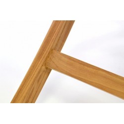 DIVERO drevený záhradný stôl, teakové drevo, 80 x 80 cm
