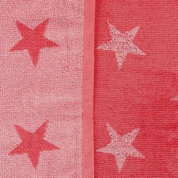 Osuška Stars - 70 x 140 cm, ružová
