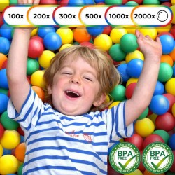 INFANTASTIC pestrofarebné loptičky, detské, 1000 ks