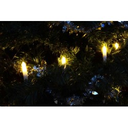 Klasické sviečky na vianočný stromček - teple biele
