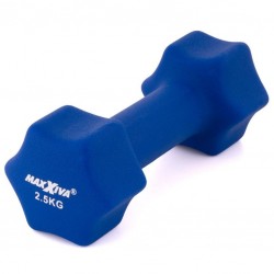 MAXXIVA sada činiek s neoprénovým poťahom 2x 2,5 kg, modrá