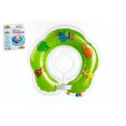 Plavací nákrčník Flipper/Kruh zelený v krabici 17x20cm 0m+
