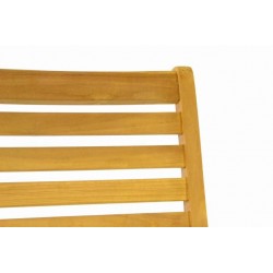 Drevená polohovateľná stolička DIVERO - teakové drevo