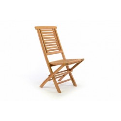 Skladacia záhradná stolička DIVERO Hantown - teakové drevo