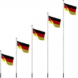 FLAGMASTER vlajkový stožiar vr. dúhovej vlajky, 650 cm