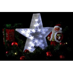 Vianočná dekorácia - Svetelná hviezda - 20 LED, 35 cm