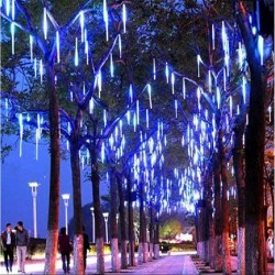 Vianočné osvetlenie - padajúci sneh, 240 LED, modré