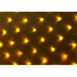 Vianočná svetelná sieť - 1,5 x 1,5 m, 100 diód, teple biela