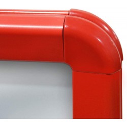 Reklamný stojan, červený, 635 x 1150 x 350 mm