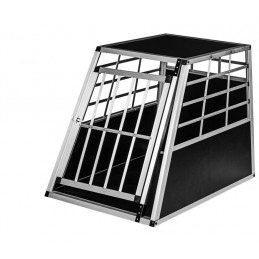 Hliníkový prepravný box pre psov, 65 × 90 × 69 cm, veľ. L