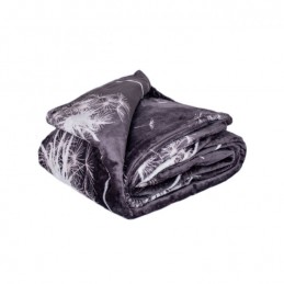 Mikroplyšová deka - Sivá púpava, 150 x 200 cm