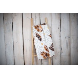 Mikroplyšová deka - Hnedé listy, 150 x 200 cm