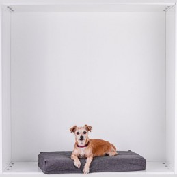 Vankúšik pre psa veľkosť S, tmavo šedý,  79 x 60 x 10 cm