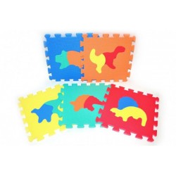 Pěnové puzzle Dinosauři 30x30cm 10ks v sáčku