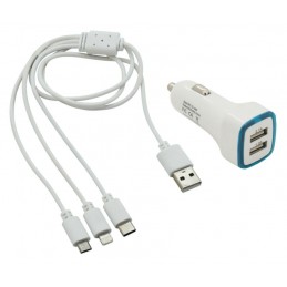 Nabíjačka na telefón USB 3 in1 (micro USB, iPhone, USB C)