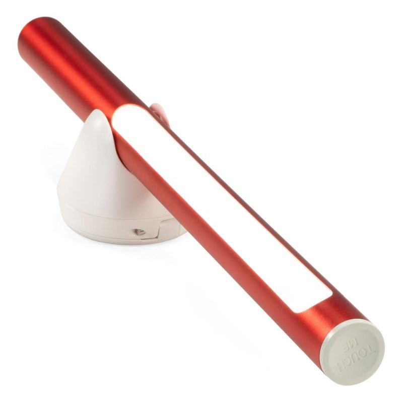 Garthen tyčová kempingová LED lampa, vodotesná, červená 30cm