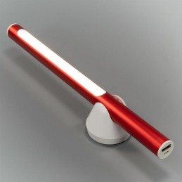 Garthen tyčová kempingová LED lampa, vodotesná, červená 30cm