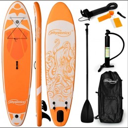 Physionics nafukovací paddleboard, 320 x 80 x 15 cm,oranžový