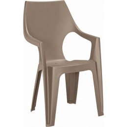 Plastová stolička Dante, cappuccino, 57 x 89 x 57 cm