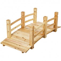 Záhradný drevený mostík XXL, 150 x 67 x 55 cm,nosnosť 150 kg