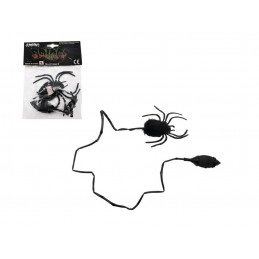 Pavúk skákajúci plyš / plast 7 cm v sáčku, 14 x 19 x 3 cm